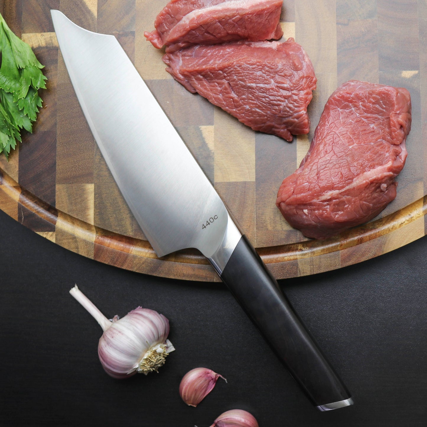 Cuchillo Bunka Vikingo Clad 440c Ebano