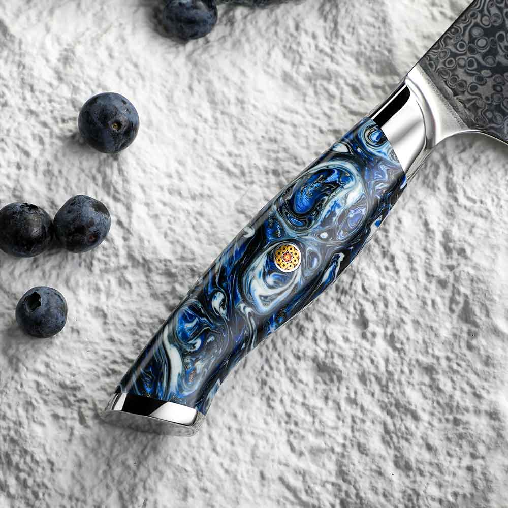Cuchillo Gyuto 21cm 10Cr+Damasco Noche estrellada