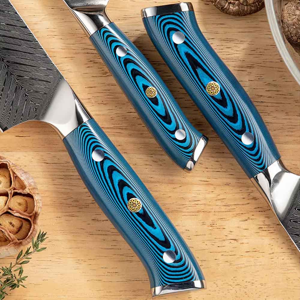 Cuchillo Fileteador 27cm 10Cr+Damasco PLUMA