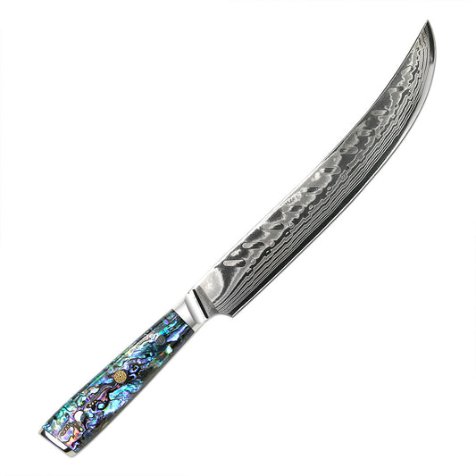 Cuchillo Carnicero 24cm 10Cr+Damasco ABALÓN DMS-262D