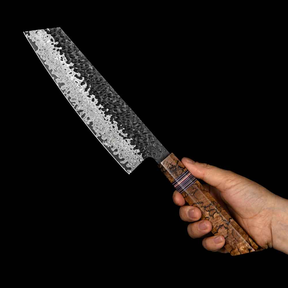 Cuchillo Kiritsuke 19cm 10Cr+Kurouchi Damasco + Funda