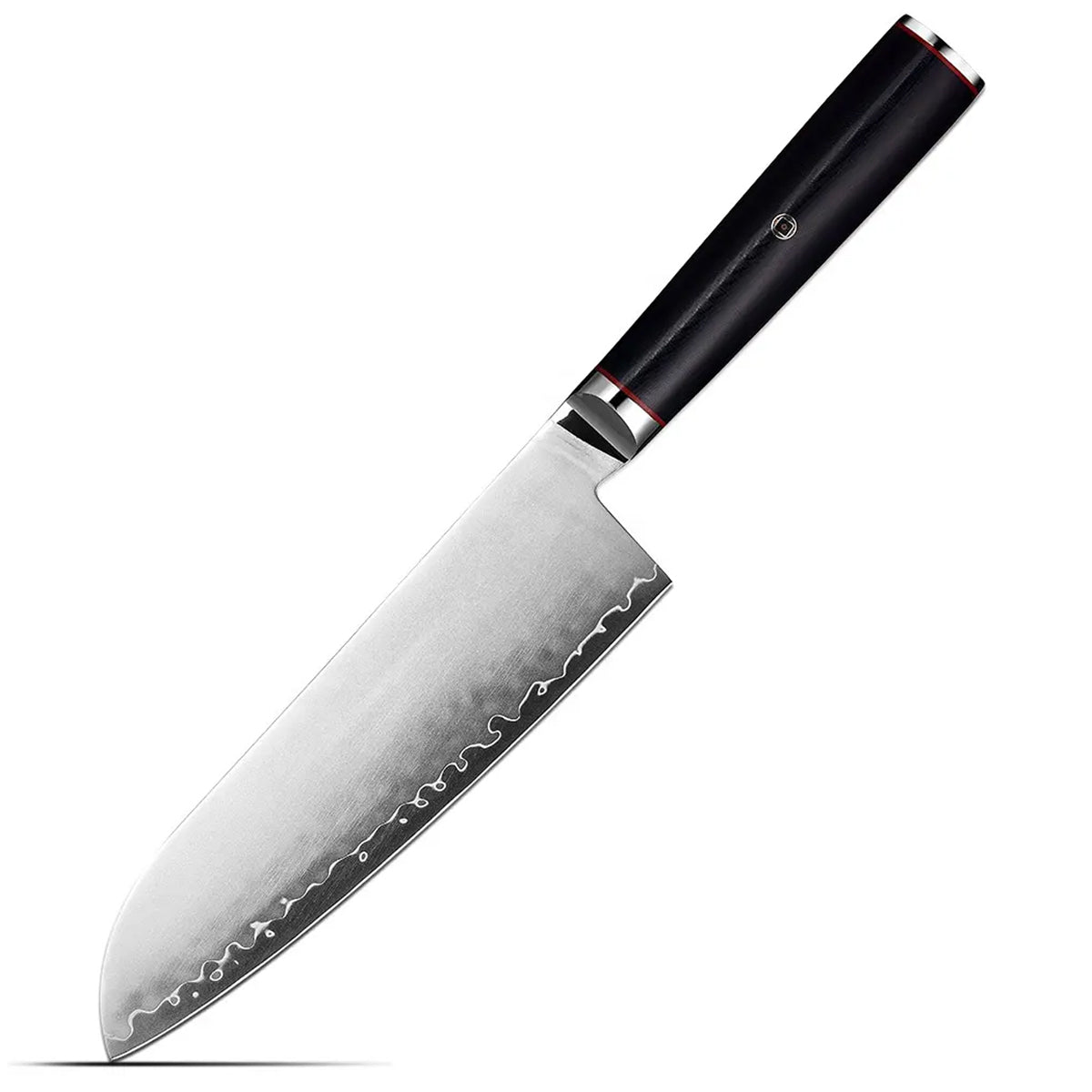 Cuchillo Santoku 18cm 10Cr Clad mango G10