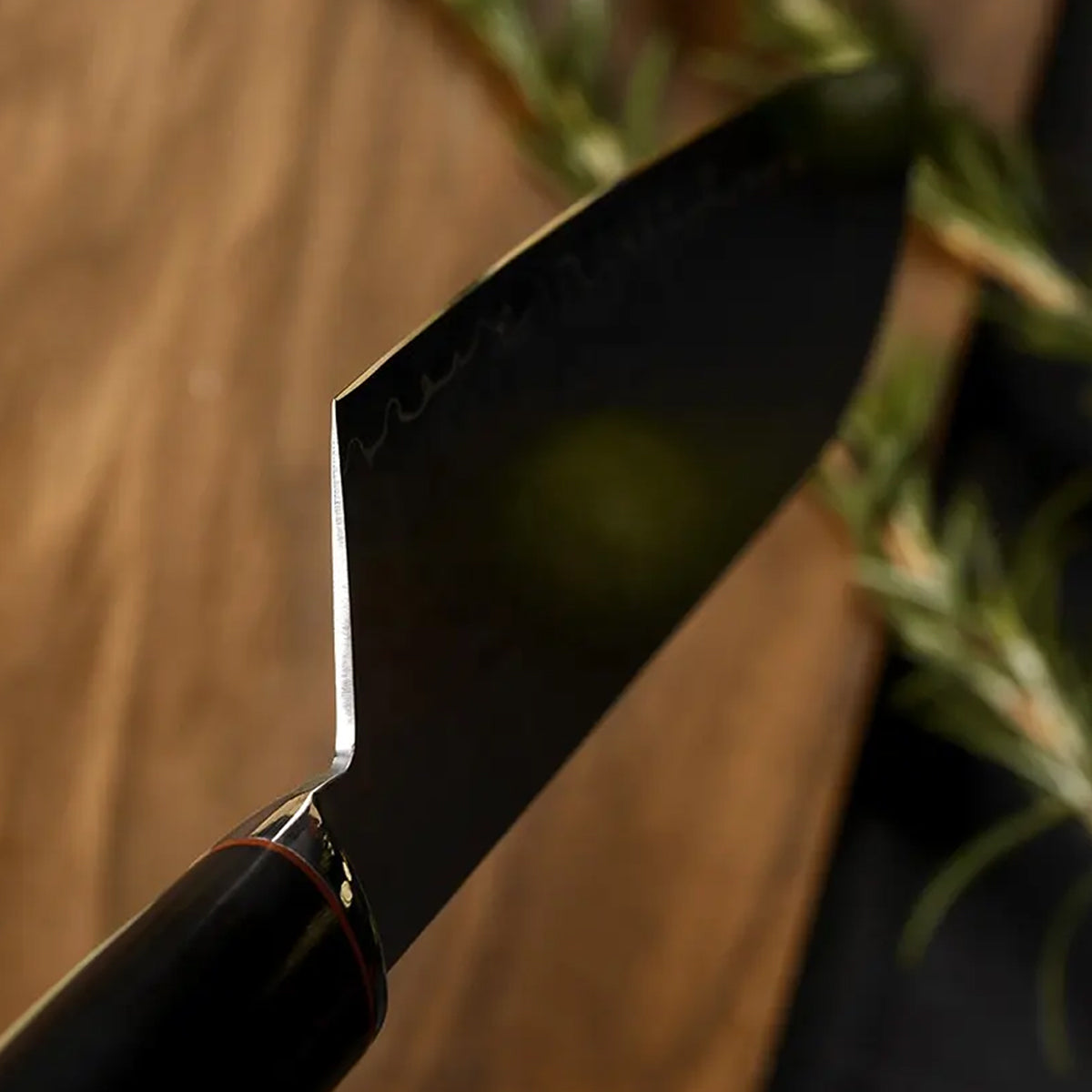 Cuchillo Santoku 18cm 10Cr Clad mango G10