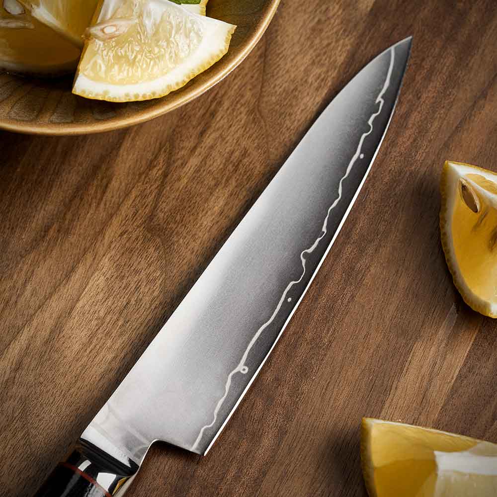 Cuchillo Utilitario 13cm 10Cr Clad mango D-forma G10