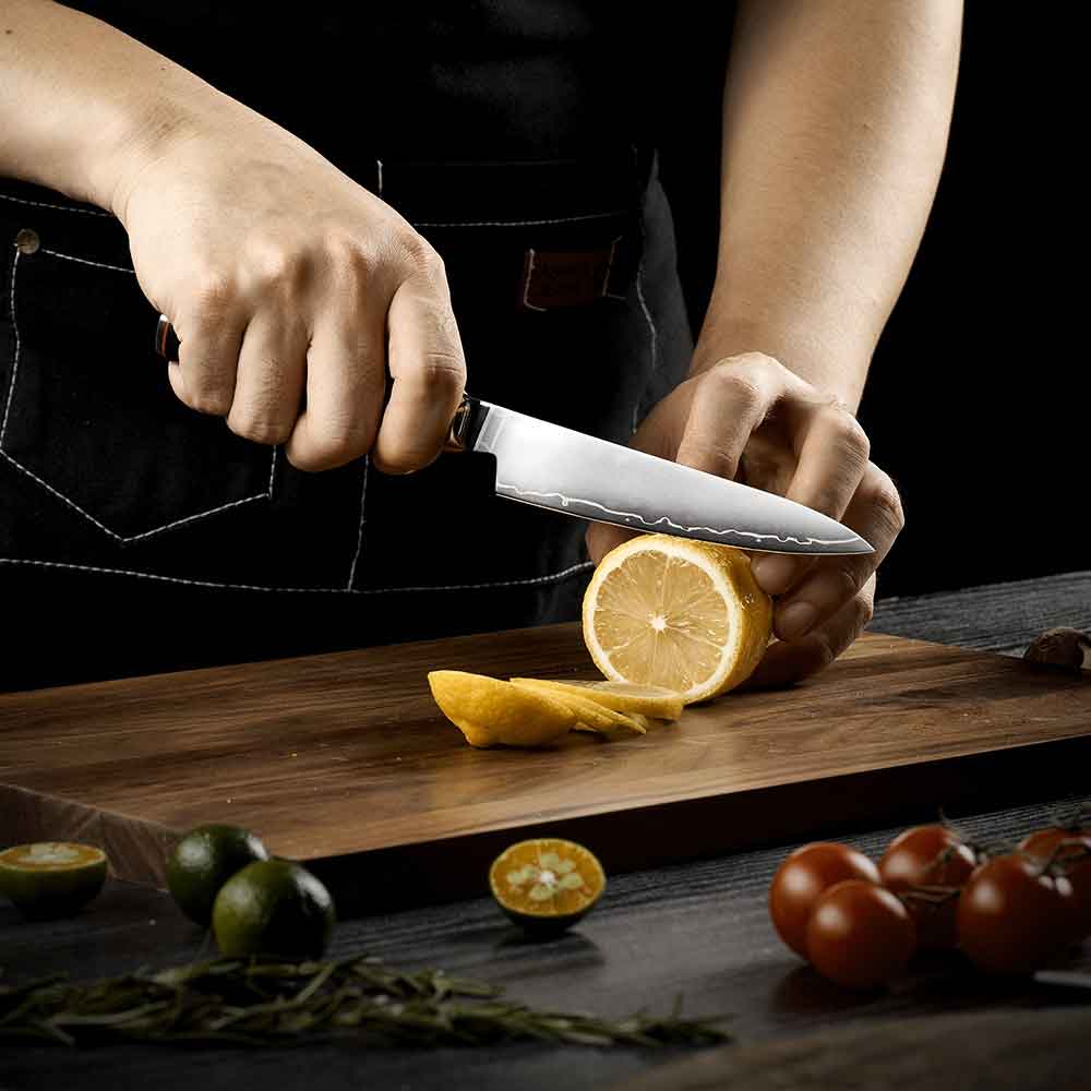 Cuchillo Utilitario 13cm 10Cr Clad mango G10