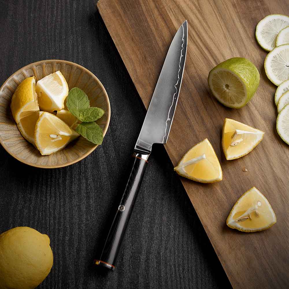 Cuchillo Utilitario 13cm 10Cr Clad mango G10