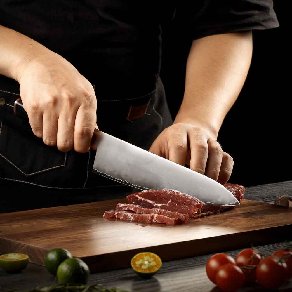 Cuchillo Gyuto 21cm 10Cr Clad mango G10