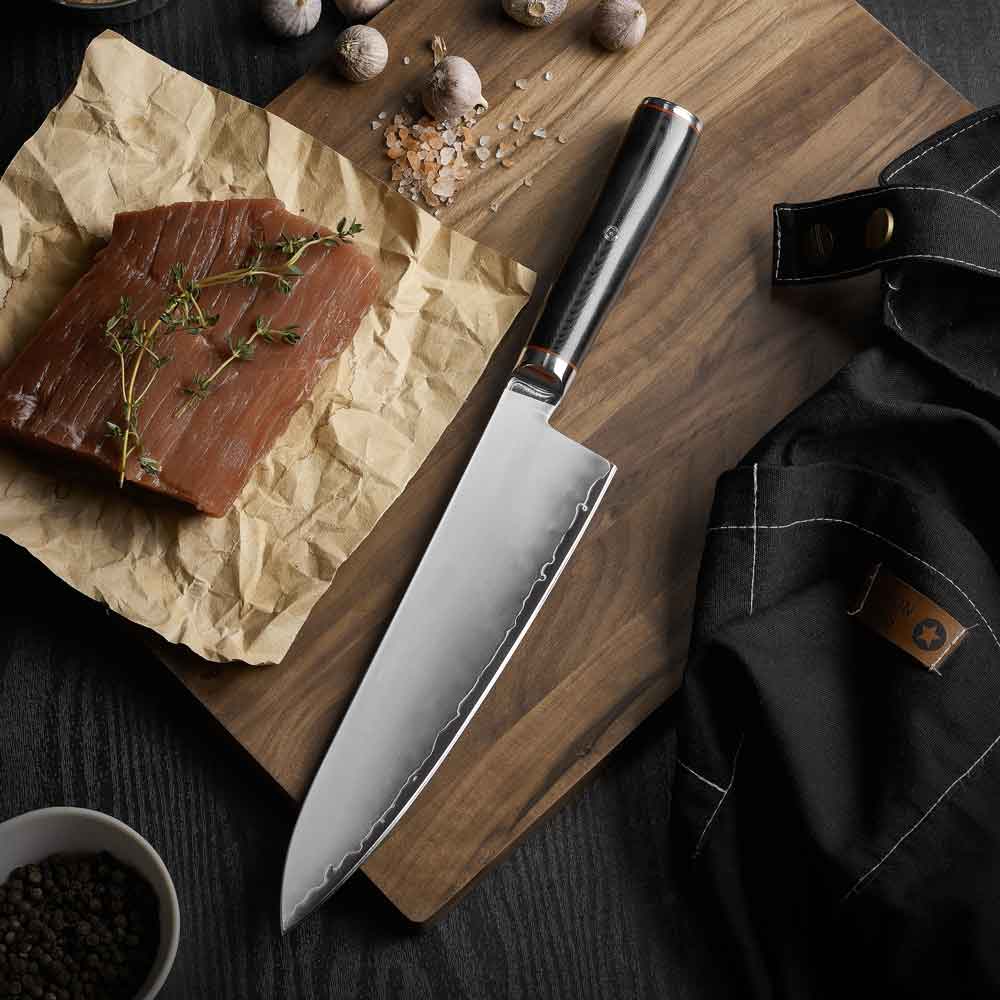 Cuchillo Gyuto 21cm 10Cr Clad mango G10
