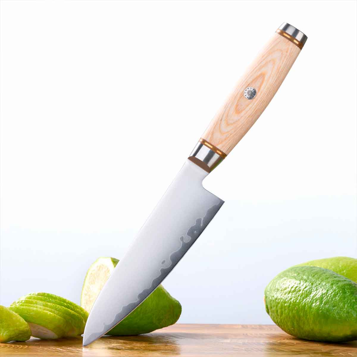 Cuchillo Utilitario 13cm clad 10Cr Paka+Bronce