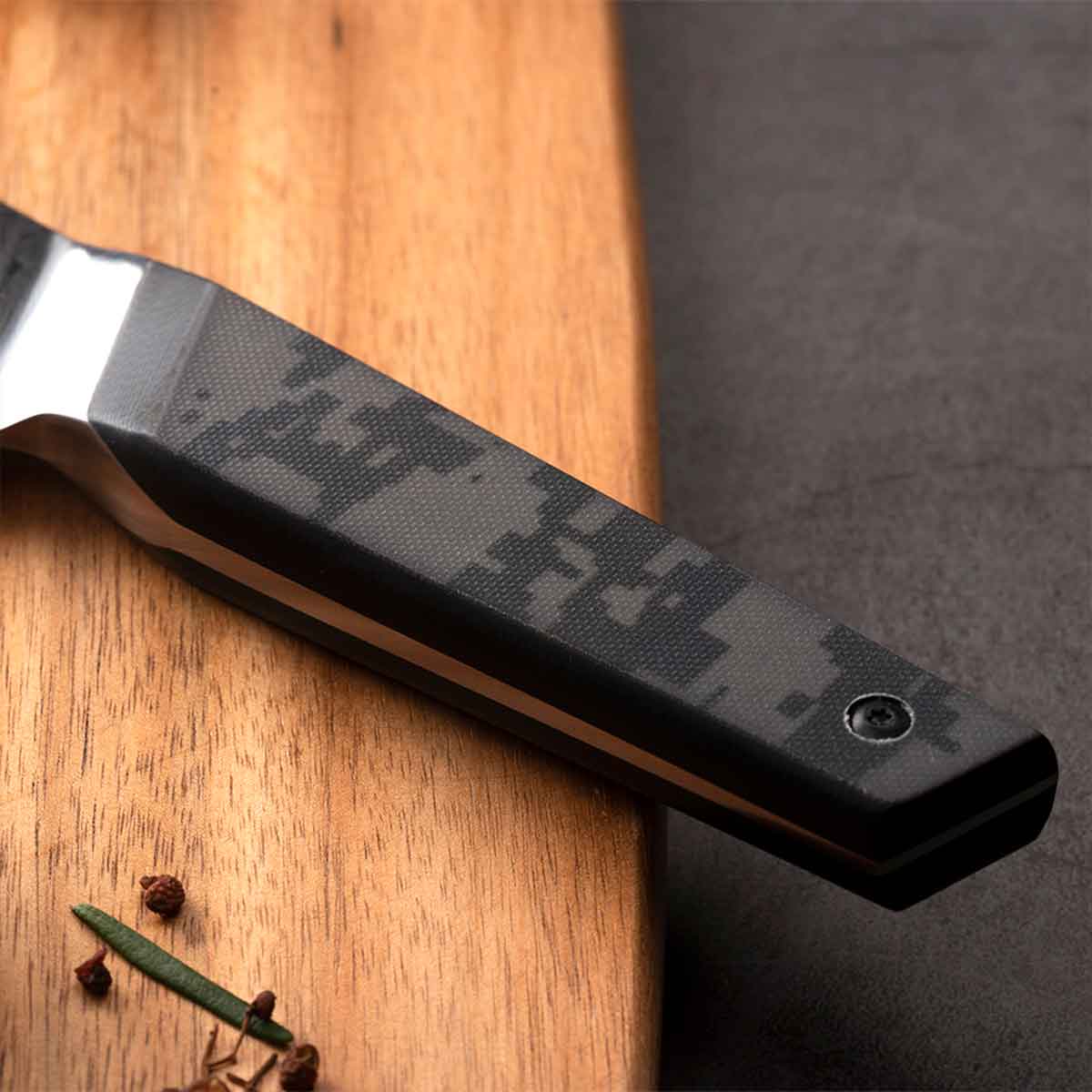 Cuchillo Santoku 18cm 10Cr+Damasco CAMUFLADO