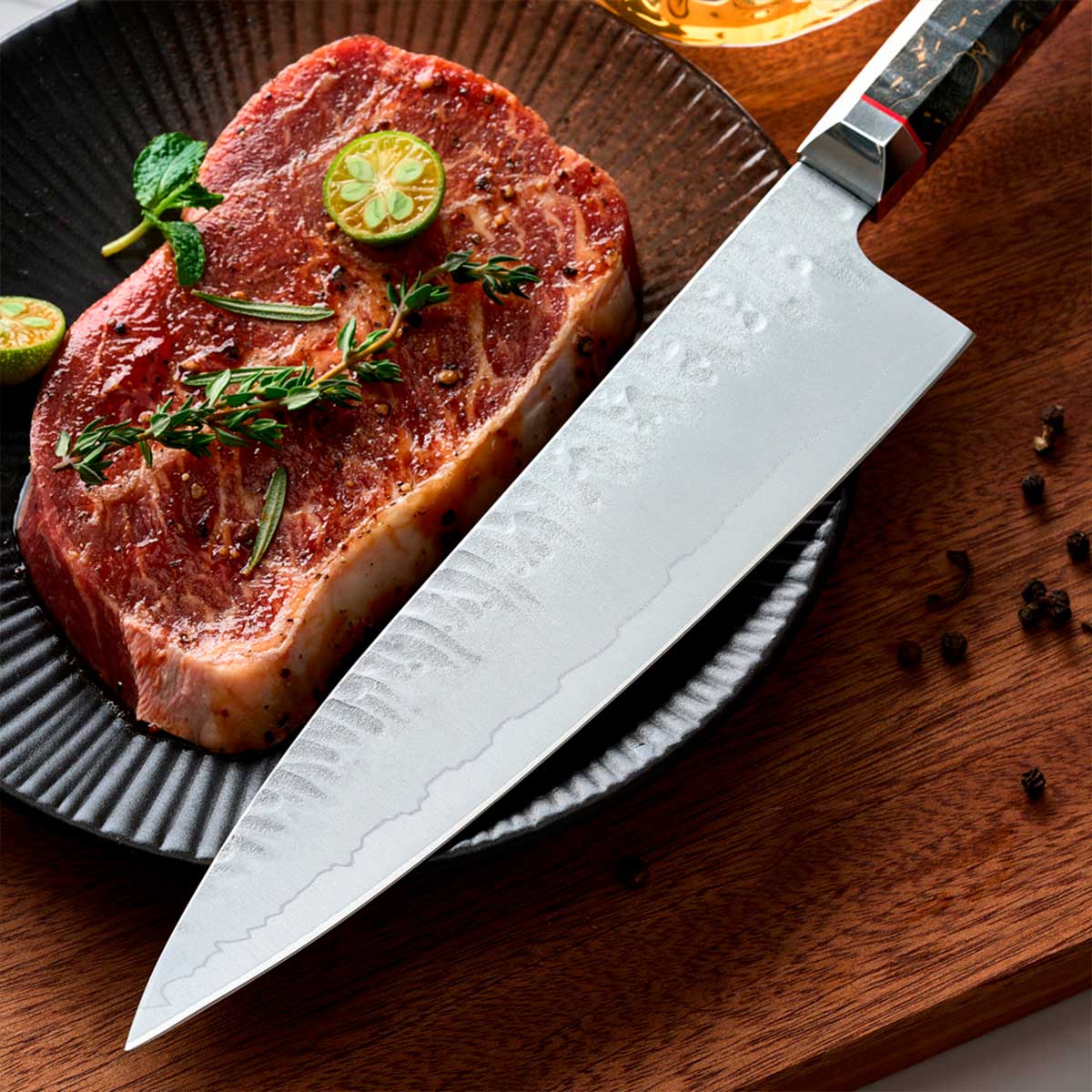 Cuchillo Gyuto 21cm 10Cr Madera+Inox