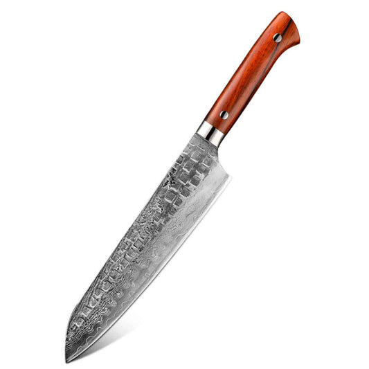 Cuchillo Gyuto 21cm 14Cr+Damasco Rosewood