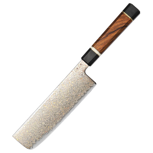 Cuchillo Nakiri 18cm 12Cr Cobre+Damasco