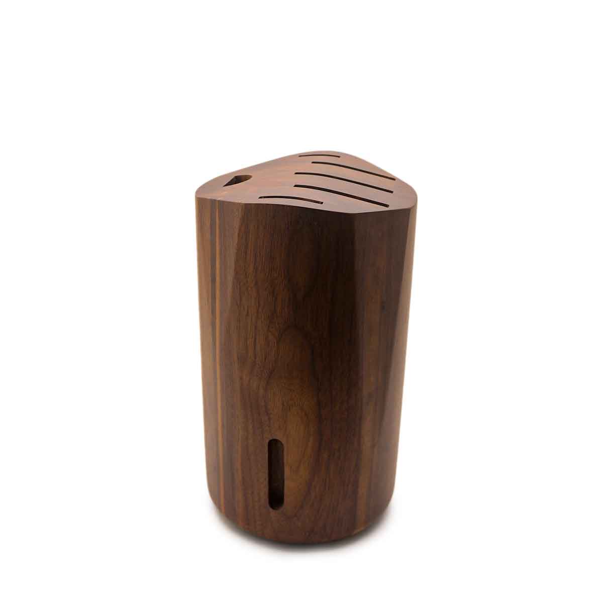 Soporte de madera Nogal para 5 cuchillos
