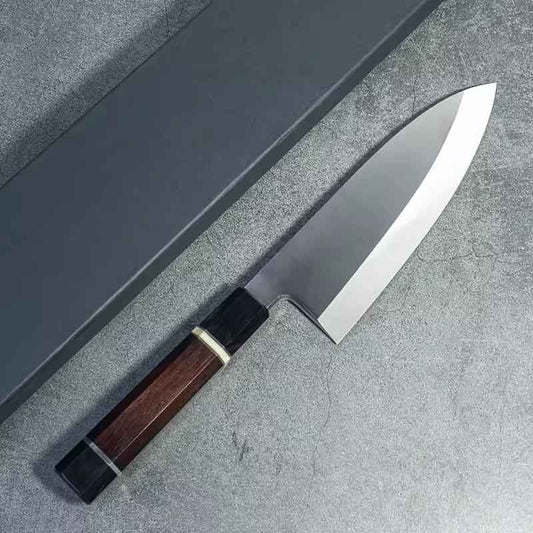 Cuchillo Deba 18cm 10Cr octagonal Ebano|IronWood|Bronce