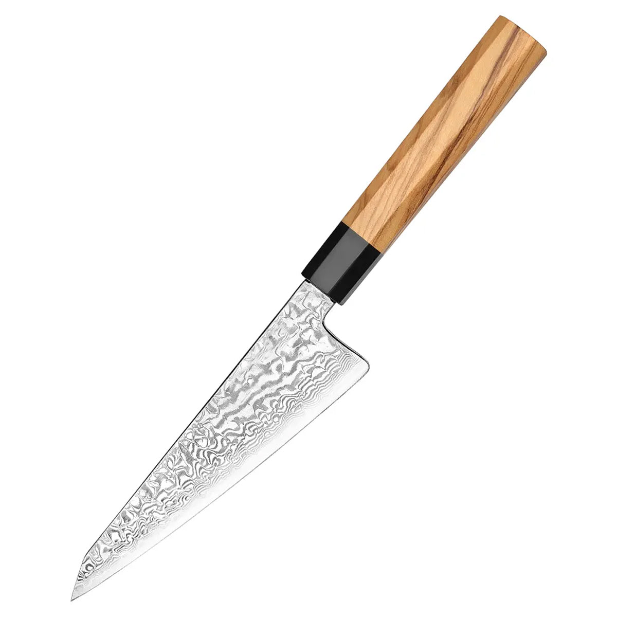Cuchillo Honesuki 15cm 10Cr+Damasco Olivo