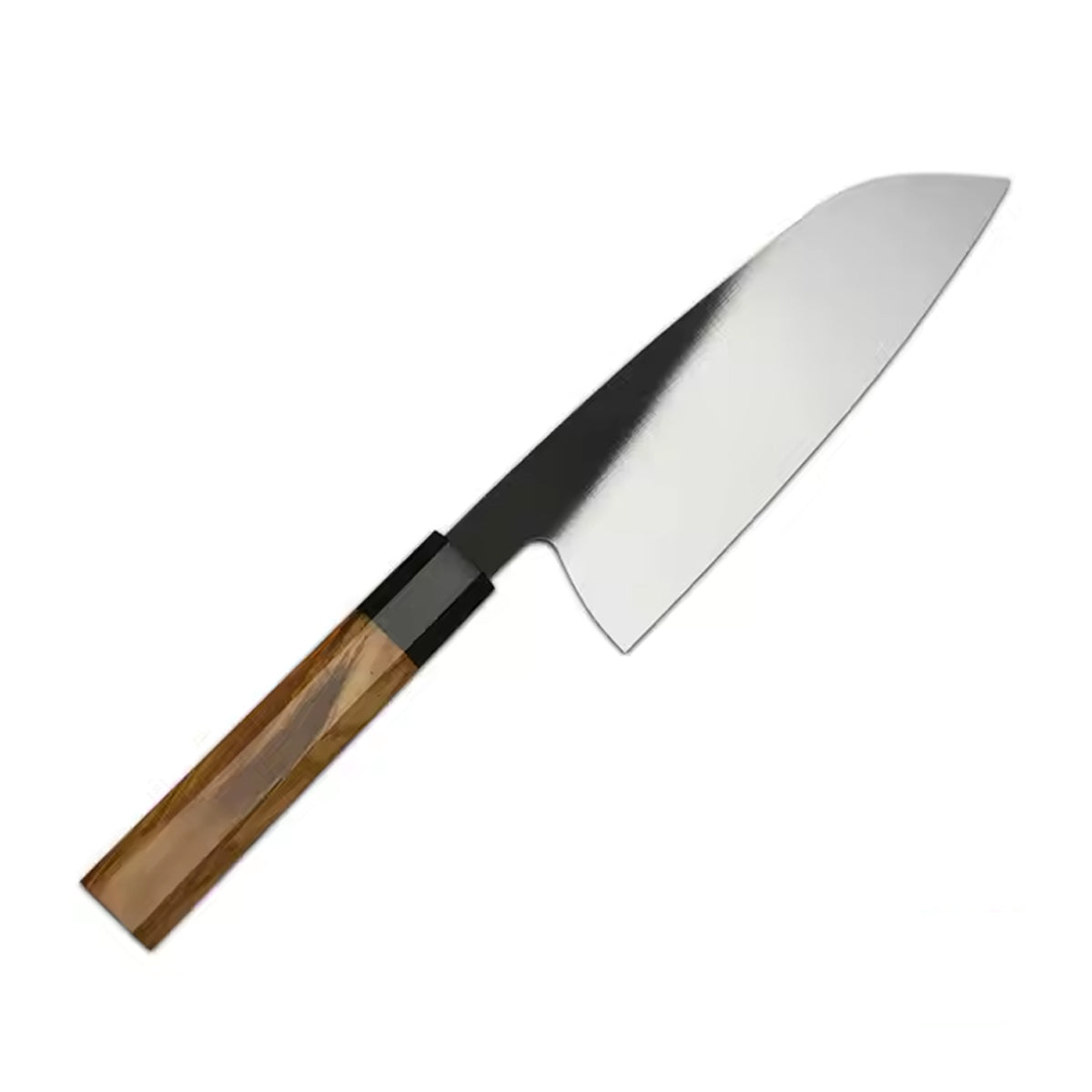 Cuchillo Santoku 19cm Kurouchi 440c mango Olivo