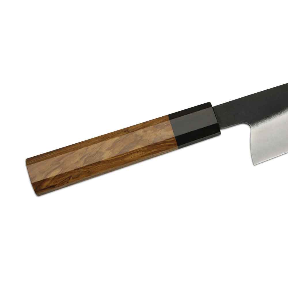 Cuchillo Kiritsuke  24cm Kurouchi 440c mango Olivo