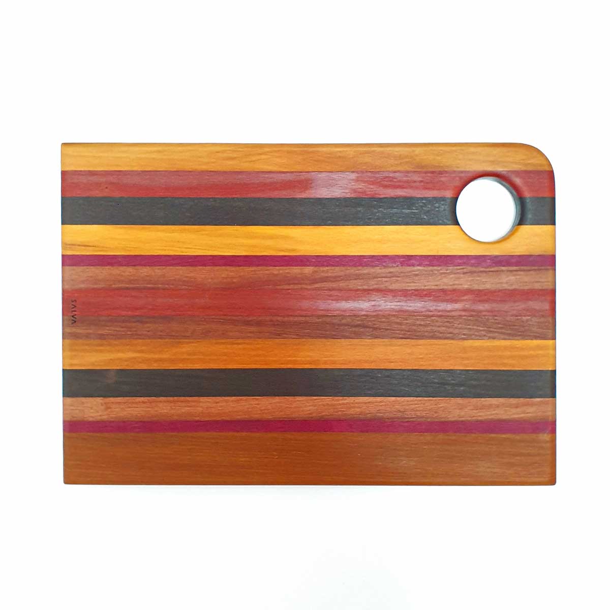 Tabla de picar corner hole colores SALVA 40x27.5x2.5 cm
