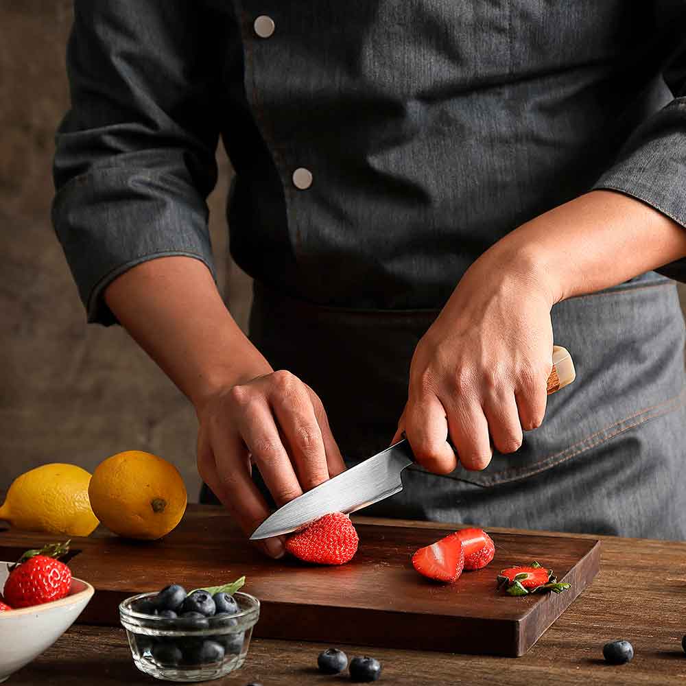 Cuchillo Petty 11cm ZDP-189 IronWood | PREMIUM