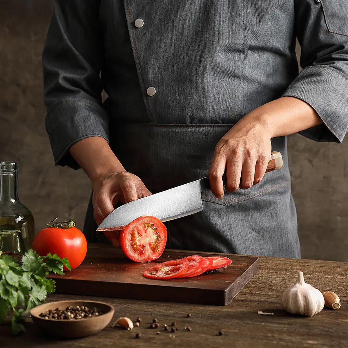 Cuchillo Santoku 18cm ZDP-189 IronWood