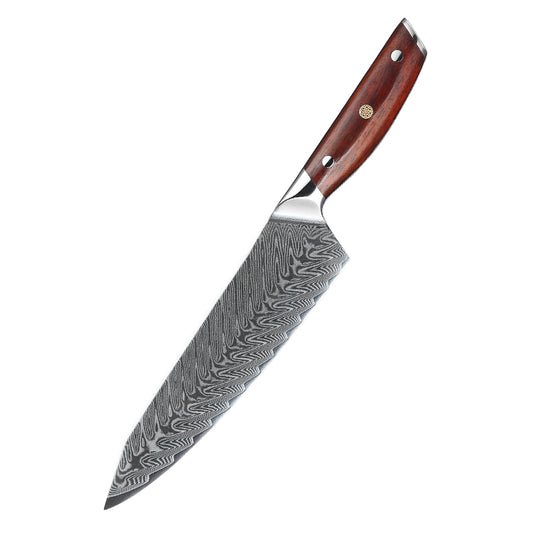Cuchillo Kiritsuke 21cm 10Cr+Damasco Espina PaloRosa