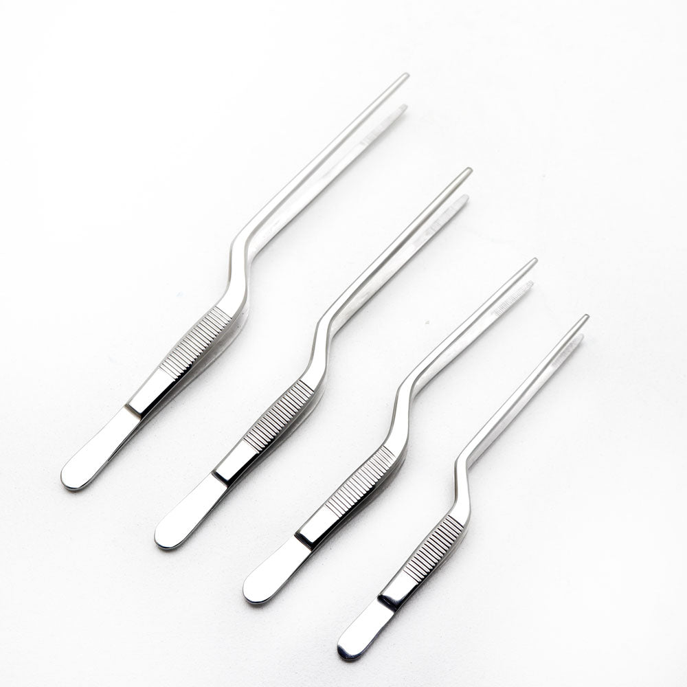 Pinzas de emplatado - OFFSET - INOX - Tamaños variados