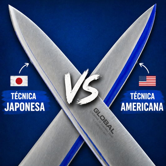 Técnica japonesa vs americana: cuál deja mejor filo en tu cuchillo?