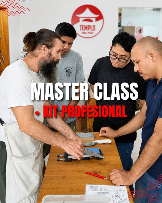 Master Class Grupal de Afilado Cuchillos de Cocina +Kit Profesional Incluido