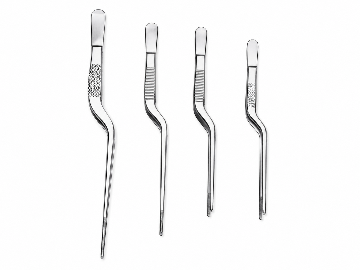 Pinzas de emplatado - OFFSET - INOX - Tamaños variados