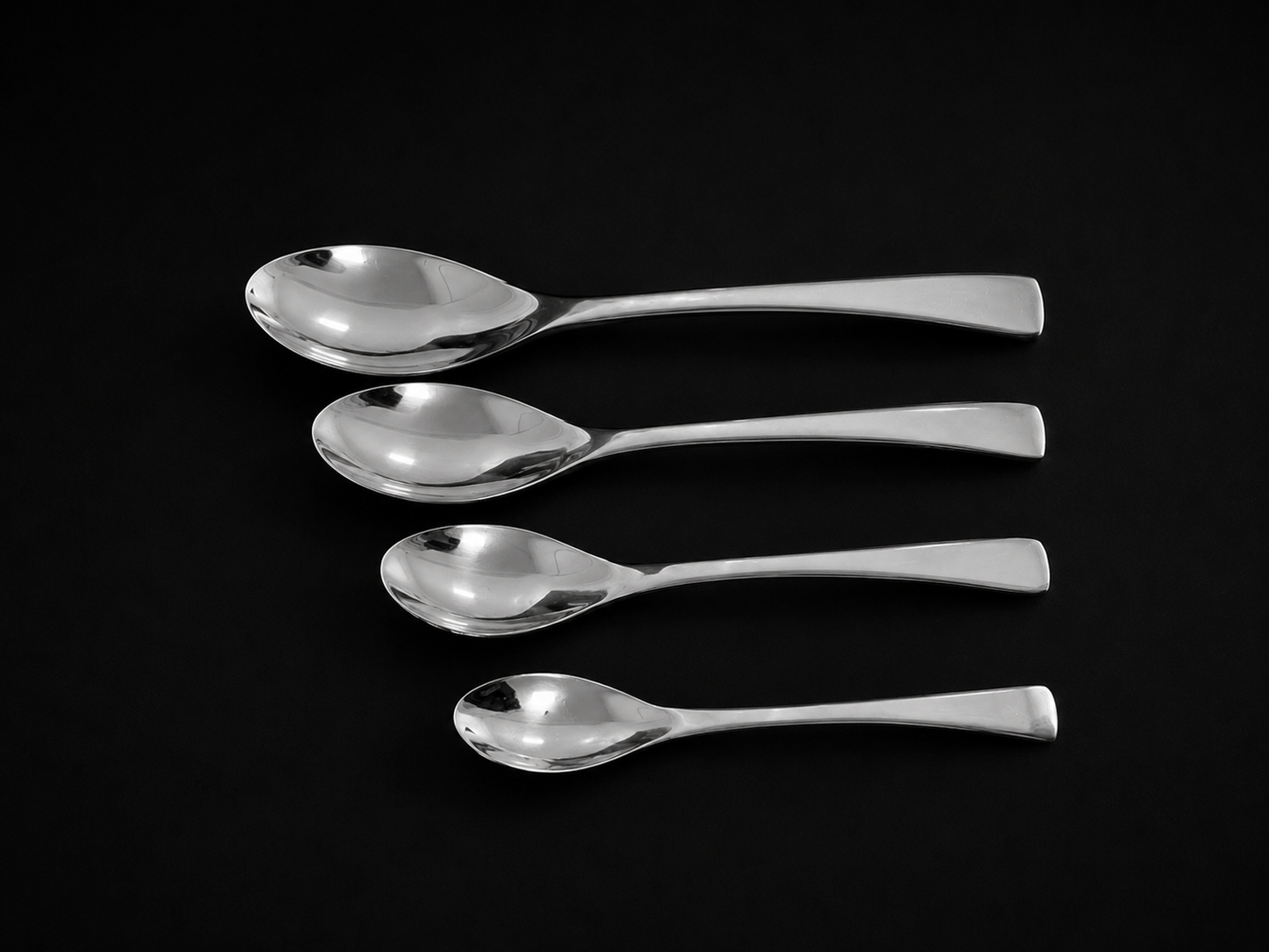 Cucharas plateadas - INOX - Tamaños Variados