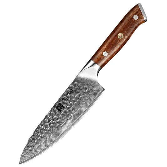 Cuchillo Gyuto 17cm 10Cr+Damasco Martillado IronWood