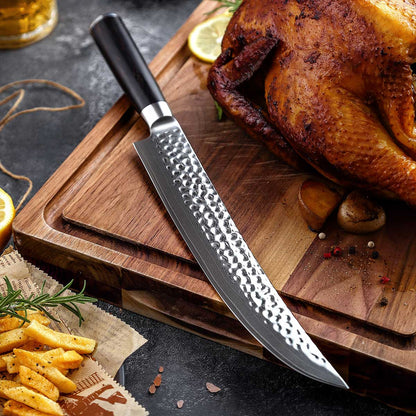 Cuchillo Carnicero 26cm CAFE 10Cr+Damasco