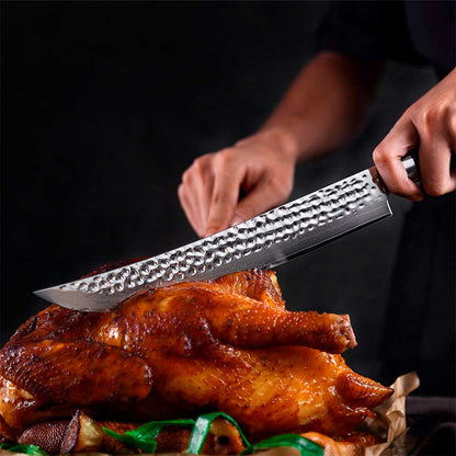 Cuchillo Carnicero 26cm CAFE 10Cr+Damasco