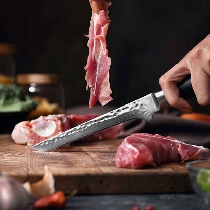 Cuchillo Deshuesador 14cm CAFE 10Cr+Damasco