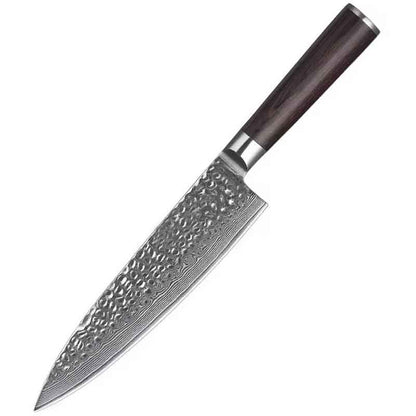 Cuchillo Gyuto 20cm CAFE 10Cr+Damasco