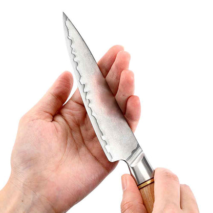 Cuchillo Utilitario de 13cm 10Cr Paka+Bronce