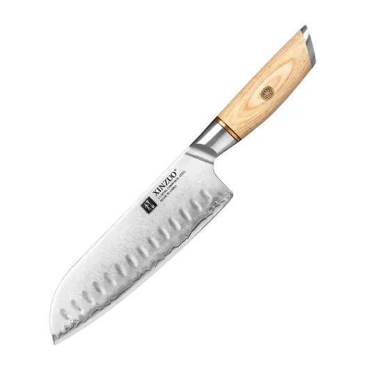 Cuchillo Santoku 18cm Clad 10Cr Paka+Bronce