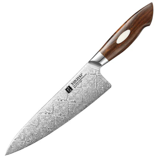 Cuchillo de Chef 21cm Damasco Forjado IronWood