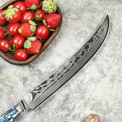 Cuchillo Carnicero 24cm 10Cr+Damasco ABALÓN DMS-262D