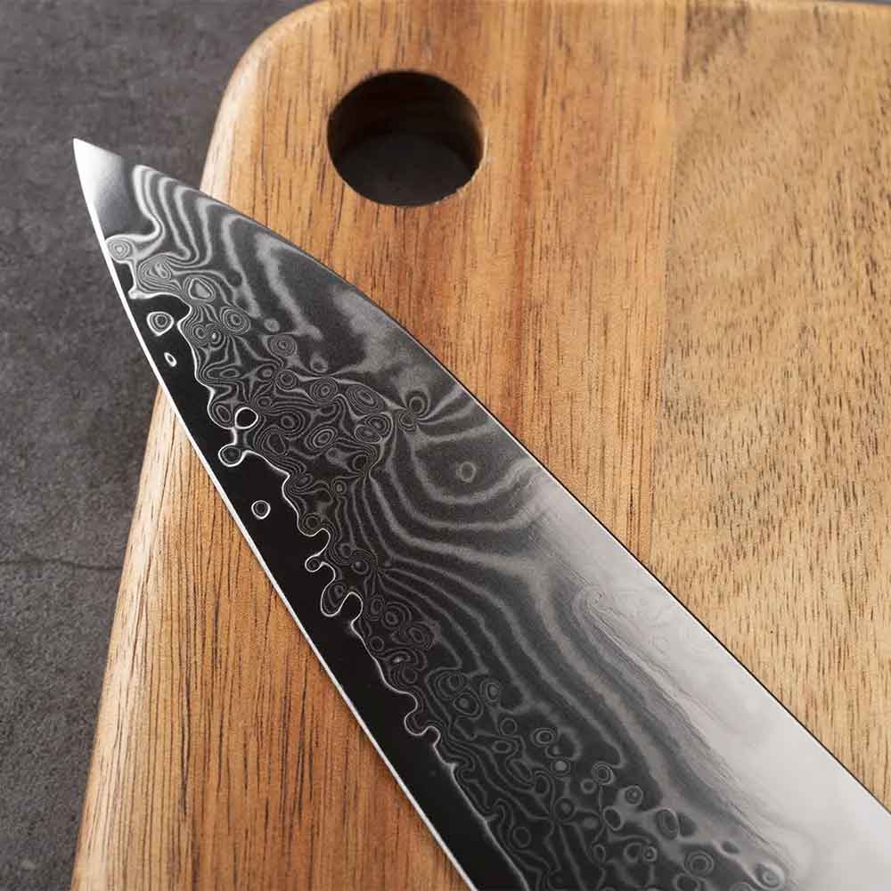 Cuchillo Gyuto 21cm 10Cr+Damasco CAMUFLADO