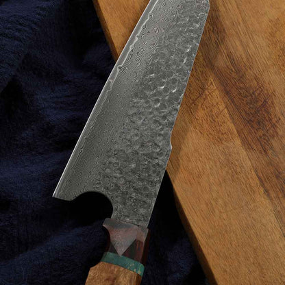 Cuchillo Kiritsuke 18cm 10Cr Damasco mango Sicómoro