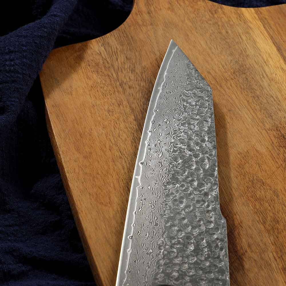 Cuchillo Kiritsuke 18cm 10Cr Damasco mango Sicómoro