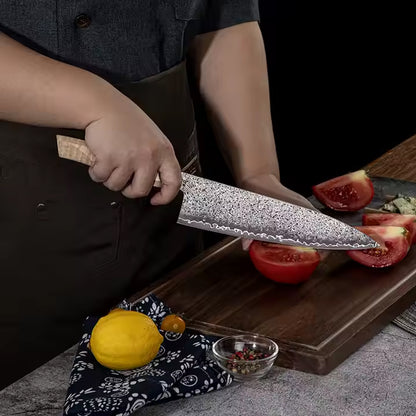 Cuchillo Gyuto 21cm 14Cr+Damasco Mango Arce
