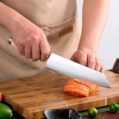 Cuchillo Kiritsuke 21cm clad 10Cr Paka+Bronce