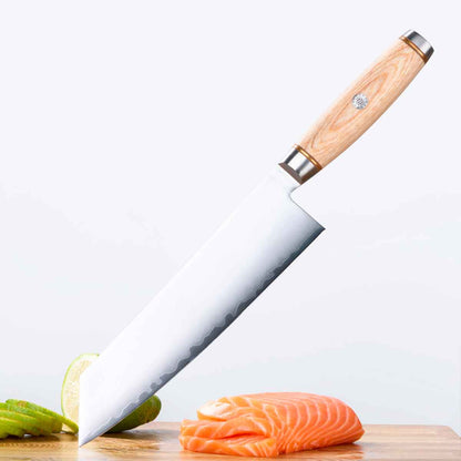 Cuchillo Kiritsuke 21cm clad 10Cr Paka+Bronce