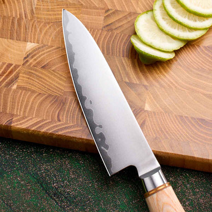 Cuchillo Utilitario 13cm clad 10Cr Paka+Bronce