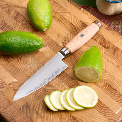 Cuchillo Utilitario 13cm clad 10Cr Paka+Bronce