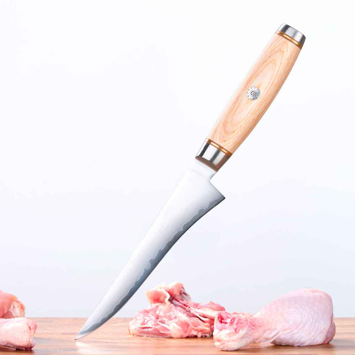 Cuchillo Deshuesador 16cm clad 10Cr Paka+Bronce