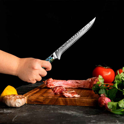 Cuchillo Deshuesador 17cm 10Cr+Damasco ABALÓN